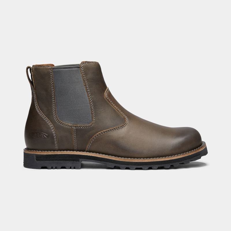 Keen The 59' Mens Chelsea Boots Dark Brown Clearance (8907-WFUEL)